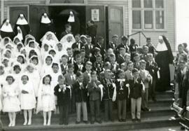 First Communion at Our Lady Lourdes Church