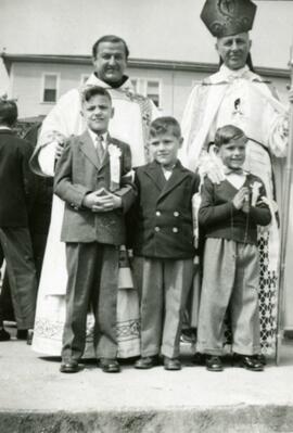 Father Frechette and Cardinal with Norman Coté