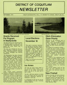 District of Coquitlam Newsletter, September 1974