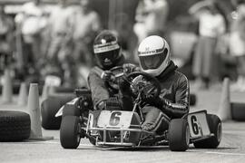 Go-kart races during Golden Spike Days at Rocky Point in Port Moody