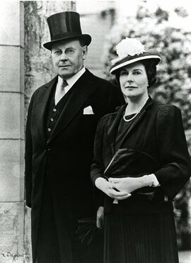 Portrait - Lieutenant Governor Eric Hamber with his wife, Aldyen