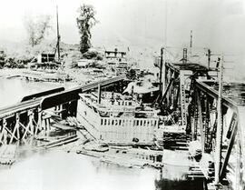 Canadian Pacific Railway Pitt River Bridge construction