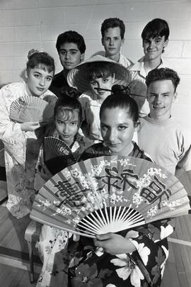 Promotional photograph of Mary Hill School actors in Teahouse of the August Moon