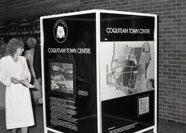 Visitors examine concept displays for Coquitlam Town Centre