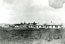 Row of houses at Fraser Mills townsite