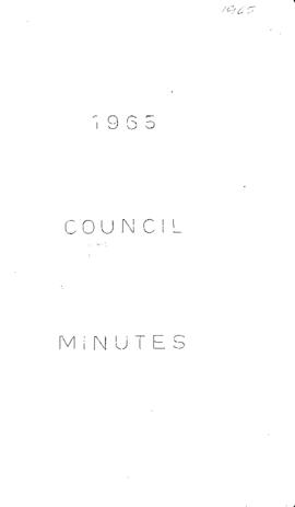 Regular Council Minutes - 1965