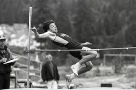 High Jumper in Coquitlam Track and Field Meet at Coquitlam Town Centre