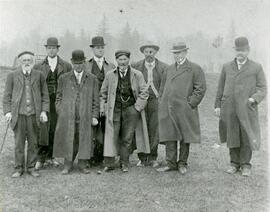 Group of Men, including Ralph Booth on Left