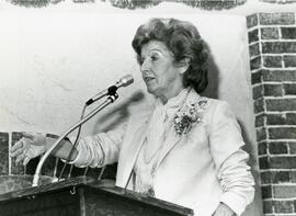 Woman giving a speech
