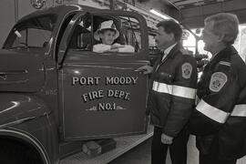 Christopher Boechler as Port Moody Fire Chief for a day