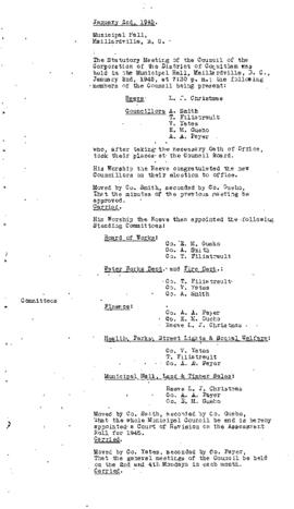 Regular Council Minutes - 1945