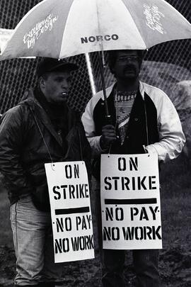 Wildcat pickets at Eagle Ridge Hospital construction site