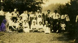 Group at a picnic