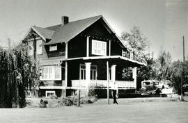 William Parker in front of his residence on Walker Avenue