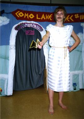 Shyla Seller as Zeus at school event
