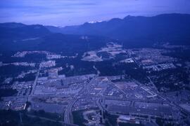 Coquitlam Centre and Sunwood Square, looking north to Westwood Plateau