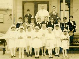 First Communion Class at Lady of Lourdes