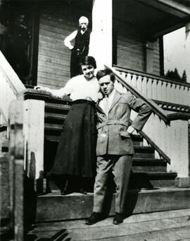 John and Regina Dicaire on a porch