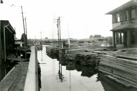 Flood at Fraser Mills