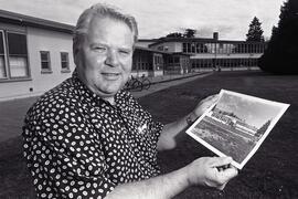 Doug Okerstom at the site of new Viscount Alexander school in Port Coquitlam