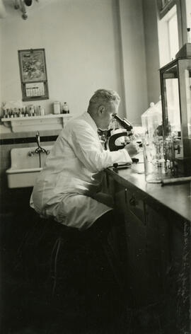 Ultan Patrick Byrne in hospital laboratory