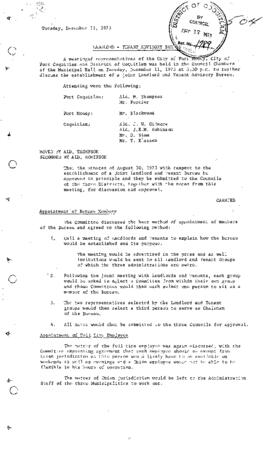 Landlord-Tenant Advisory Bureau (Minutes 1973)
