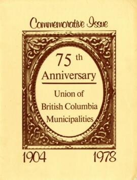 Commemorative Issue, 7th Anniversary of the Union of BC Municipalities