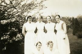 Student nurses on Essondale grounds