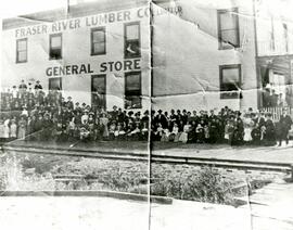 Fraser Mills, General Store with Workers in Front