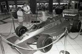 Indy car on display at Coquitlam Centre