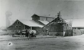 Fraser Mills, Original Mill with Sikh and Caucasian Millworkers with Horse Team