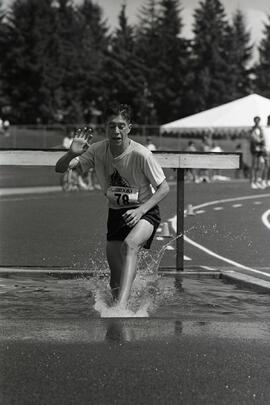 BC Summer Games 1500m steeplechase at Town Centre Stadium