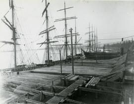 Fraser Mills, Sailing Vessels at Dock