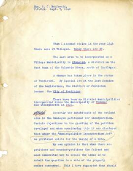 Speech at the Union of BC Municipalities (1948)