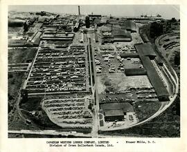 Canadian Western Lumber Company aerial photograph
