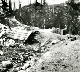 Log cabin on Burke Mountain