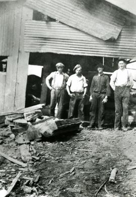 Crew of McVickers at a Shingle Mill on Burke Mountain