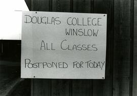 Douglas College Winslow classes postponed for today