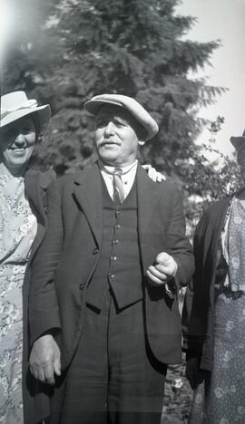Ida May Headridge, a man, and a woman