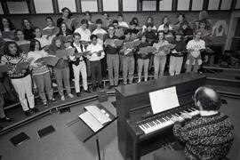 Centennial High School choir practise