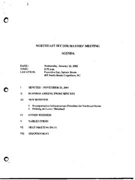 NE Sector Mayor's Meeting (Minutes, 2002)