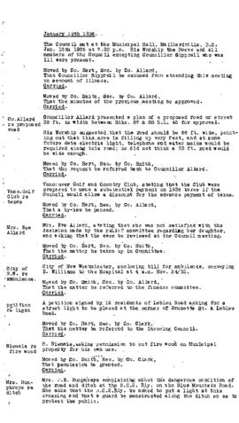 Regular Council Minutes - 1936