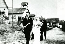 Wedding of B. Charpentier and Cecile Hinque at Notre Dames de Lourdes