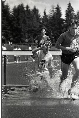 BC Summer Games 1500m steeplechase at Town Centre Stadium