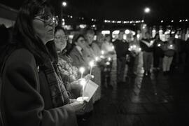 Candlelight vigil at Poco city hall on the anniversary of the Montreal Massacre