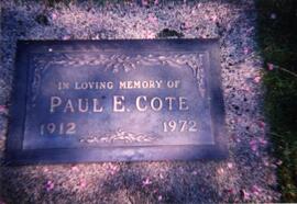 Grave of Paul E. Coté