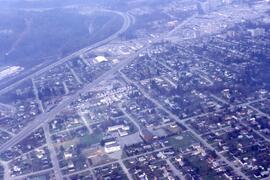 Aerial of Lady of Fatima and Burns Park