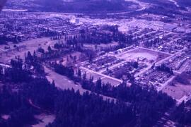 Aerial of Stibbs Elementary School and Robinson Cemetery