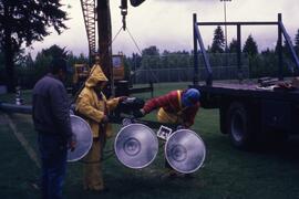 Lighting installation in Blue Mountain Park