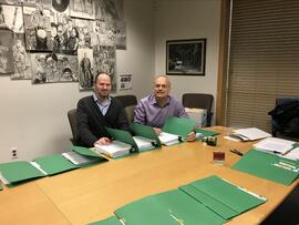 Signing YMCA Agreements